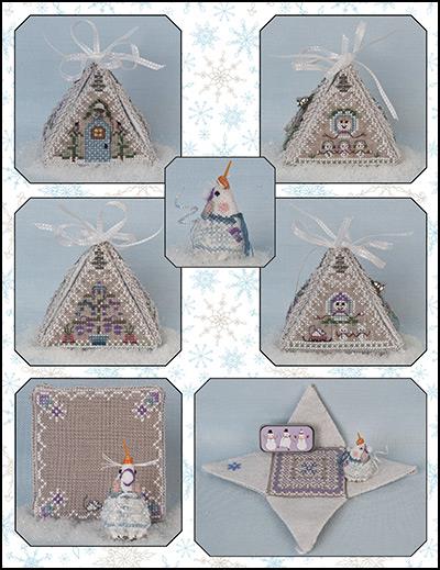 Click for close up images of JN300LE Frosty Winter Mouse in a House Click for close up images of JN300LE Frosty Winter Mouse in a House