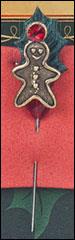 CGP34 Ginger Holly Man Charm Garden Pin CGP34 Ginger Holly Man Charm Garden Pin