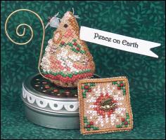 Gingerbread Peace Mouse on a Tin - Click for full details
