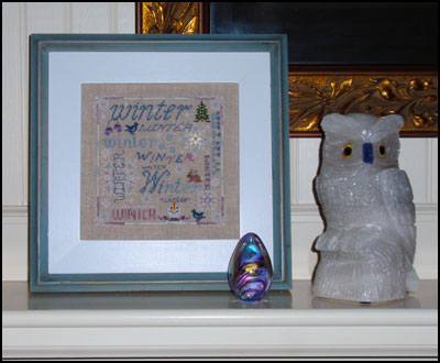 Winter Typography on our Winter Mantle