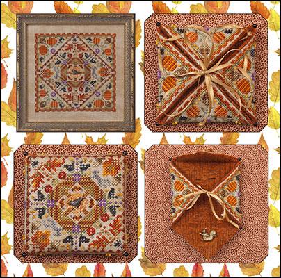 JN289 Autumn in the Meadow - Needle Case or Framed Design JN289 Autumn in the Meadow - Needle Case or Framed Design