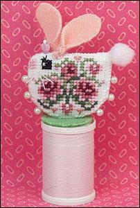 Rose Heart Bunny on spool